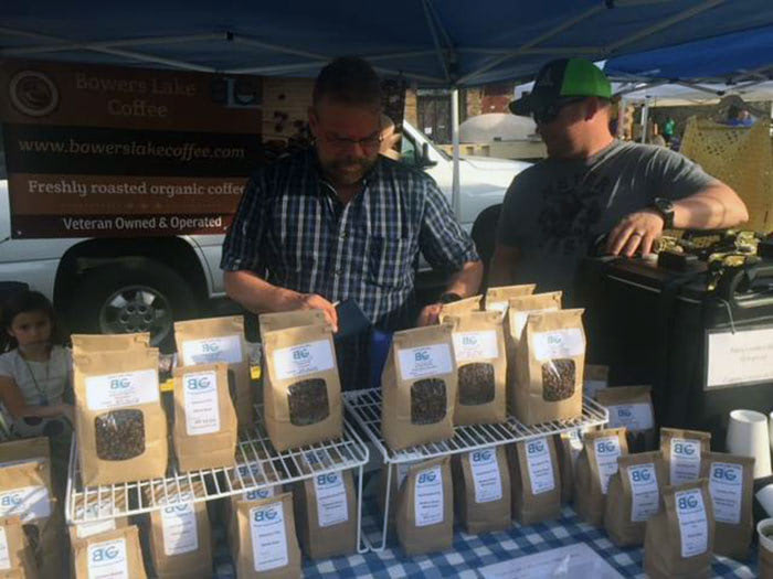 Bowers Coffee Market Booth